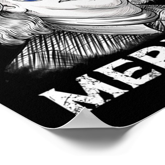 4 juli Ben Franklin Merica USA Boys Kind Poster (Hoek)