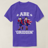 4 juli Benjamin Franklin Griddy Ben Griddin T-shirt (Design voorkant)