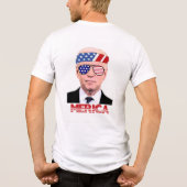 4 juli Biden Tri-Blend Shirt (Achterkant)