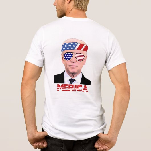 4 juli Biden Tri-Blend Shirt (Achterkant)