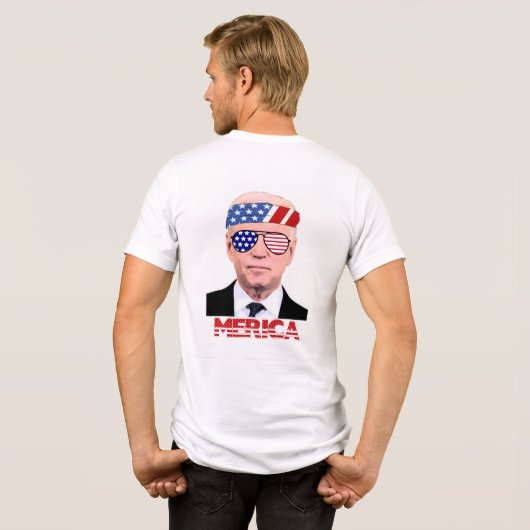 4 juli Biden Tri-Blend Shirt (Achterkant volledig)