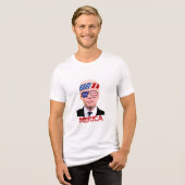 4 juli Biden Tri-Blend Shirt (Voorkant volledig)