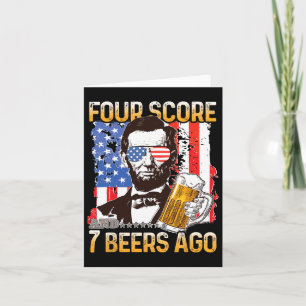 4 juli bier drinken patriot vier score en 7 kaart