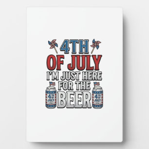 4 juli Bier Vintage Patriottisch Shirt Ontwerp_1 Fotoplaat