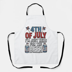 4 juli Bier Vintage Patriottisch Shirt Ontwerp_1 Schort