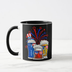 4 juli biertjes glas wear zonnebril Amerikaans Mok