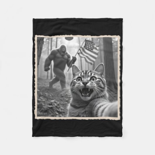 4 juli Bigfoot en Sasquatch Fleece Deken (Voorkant)