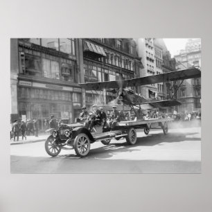 4 juli Biplane, begin jaren 1900 Poster