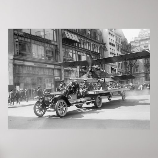 4 juli Biplane, begin jaren 1900 Poster (Voorkant)