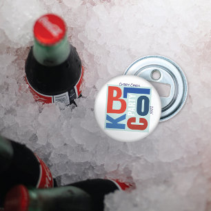 4 juli Block Fest Retro Type Buurtfeest Button Flesopener