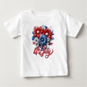 4 juli Bloemen in Rood Wit & Blauw Patriottisch (Voorkant)