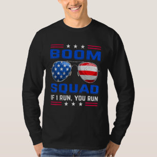 4 juli Boem Team Als ik ren ren jij ook Vuurwerk T-shirt