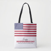 4 juli boodschappentas | VS-vlagtas | Tote Bag (Voorkant)