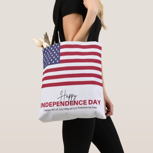 4 juli boodschappentas | VS-vlagtas | Tote Bag (Dichtbij)