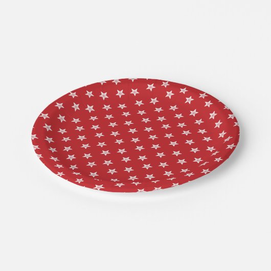 4 juli: Borden rood witboek Papieren Bordje (Gekanteld)