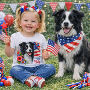 4 juli Border Collie Hond Kinderen
