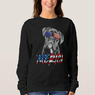 4 juli Boxer Merica Amerikaanse vlag D Trui