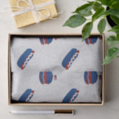 4 juli branderig en hotdog glitter tissuepapier (Geschenk)