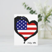 4 juli briefkaart (Staand voorkant)