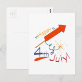 4 juli briefkaart (Voorkant / Achterkant)