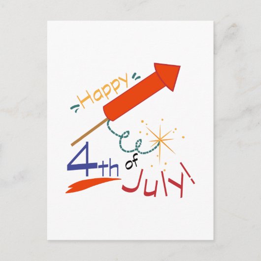 4 juli briefkaart (Voorkant)