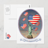 4 juli briefkaart (Voorkant / Achterkant)