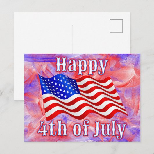 4 juli Briefkaart (Voorkant / Achterkant)