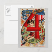 4 juli briefkaart (Voorkant / Achterkant)
