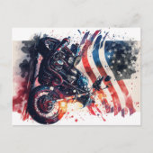 4 juli Briefkaart motorfiets (Voorkant)