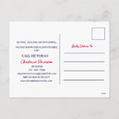 4 juli Briefkaart onroerend goed Realtor Holiday (Achterkant)