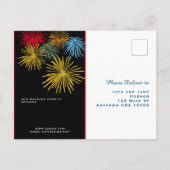 4 juli Briefkaart voor uitnodiging tot feestvieren (Achterkant)