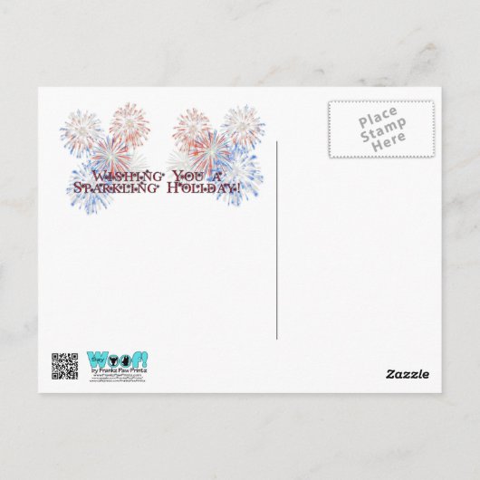 4 juli - Brittany Spaniel - Charlie Briefkaart (Achterkant)