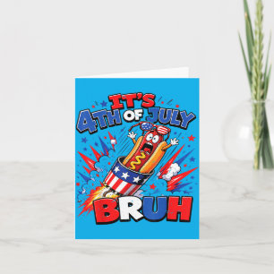 4 juli Bro Boys N 4 juli Hot Dog Peuter Grappig Kaart