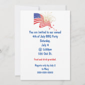 4 juli-brochure over de vlag kaart (Achterkant)