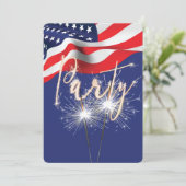 4 juli-brochure over de vlag kaart (Staand voorkant)