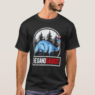4 juli Brontosaurus Jongens Kids Veganosaurus Di T-shirt