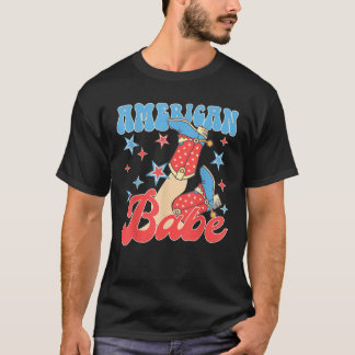 4 juli bruidsmeisje vrijgezellenfeest Amerikaans T-shirt