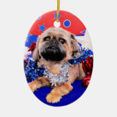 4 juli - Brussel Griffon - Oliver Keramisch Ornament (Voorkant)