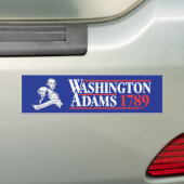 4 juli Bumpersticker Campagne Washington Adams (Op auto)