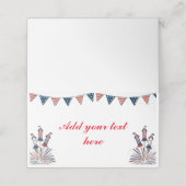 4 juli Bunting & Firecrackers Plaatskaartje (Buitenkant ongevouwen)