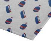 4 juli Burger & Hot Dog Glitter Snijplank (Hoek)