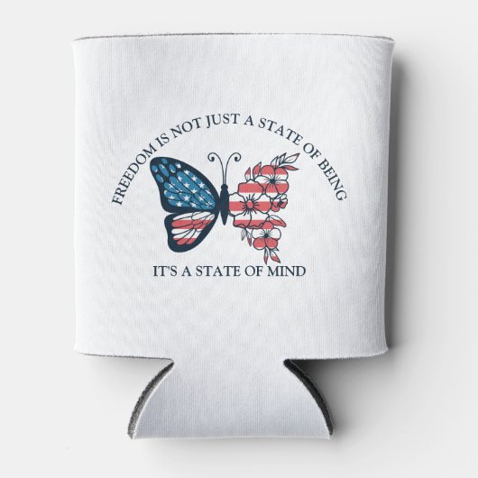 4 juli Butterfly Blikjeskoeler (Voorkant)