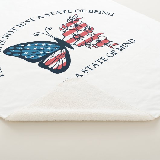 4 juli Butterfly Sherpa Deken (3/4)
