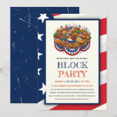 4 juli Buurtblok Partij Kaart (Voorkant / Achterkant)