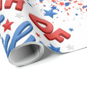 4 juli-cadeaupapier cadeaupapier (Rol Hoek)