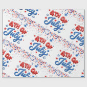 4 juli-cadeaupapier cadeaupapier (Vlak)