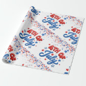 4 juli-cadeaupapier cadeaupapier (Uitgerold)