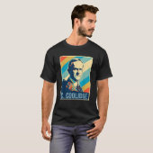 4 juli Calvin Coolidge President Retro Patrio T-shirt (Voorkant volledig)