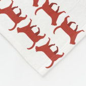 4 juli Cat Flag Red White en Blue Fleece Deken (Hoek)