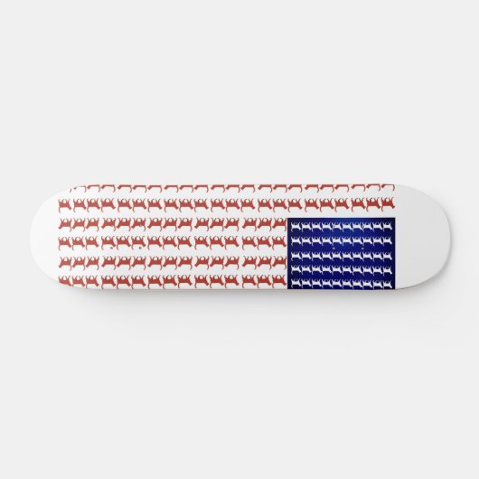 4 juli Cat Flag Red White en Blue Persoonlijk Skateboard (Horizontaal)
